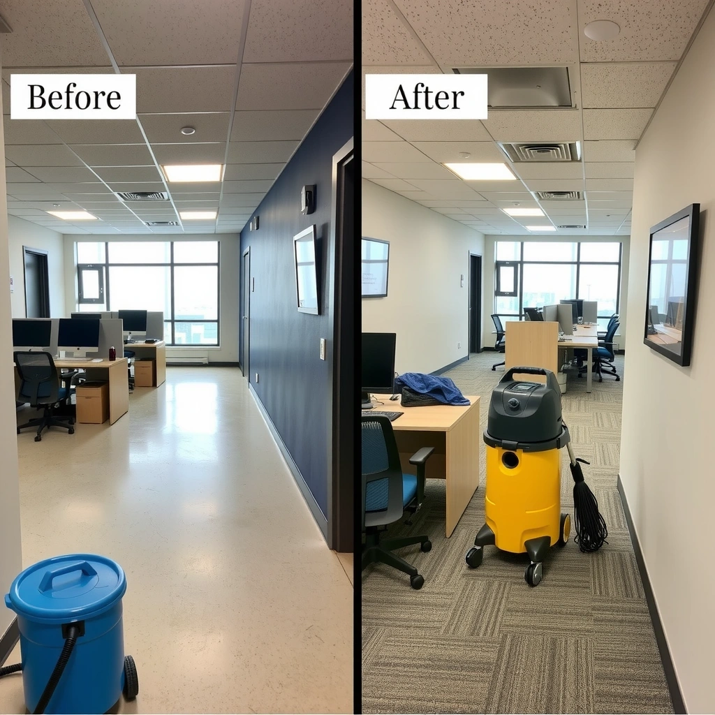 Before and after cleaning comparison