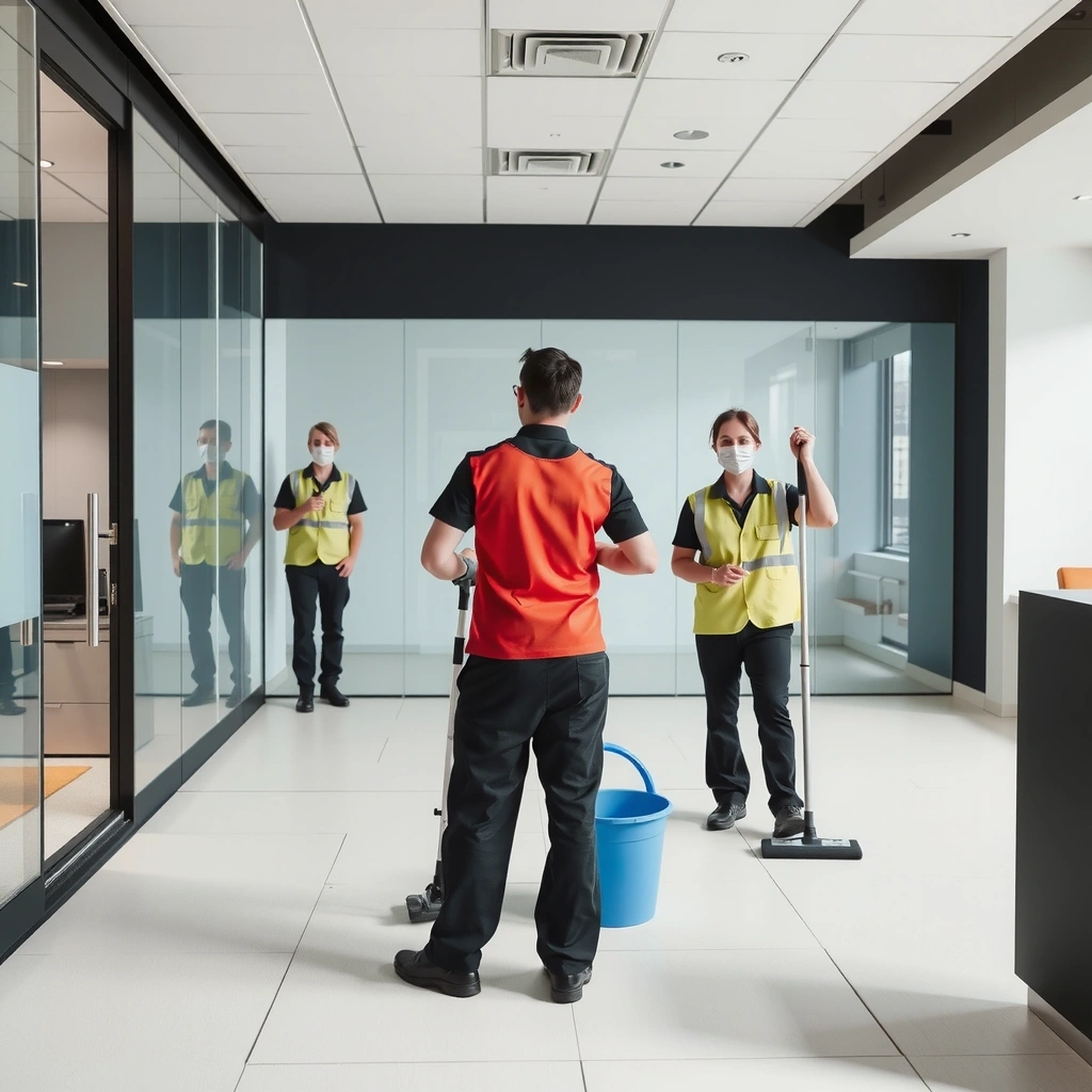 Commercial office cleaning service